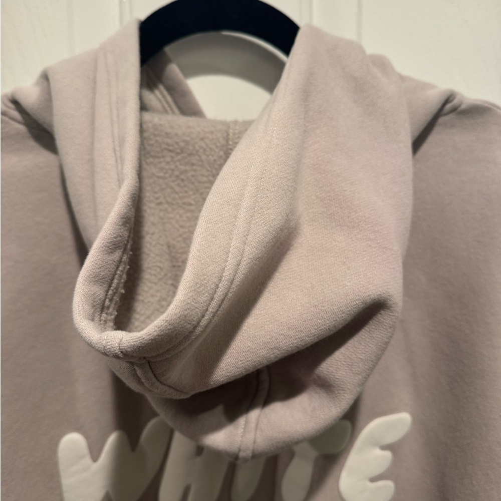 White Fox Hoodie Light Gray Size L/XL - Picture 9 of 14